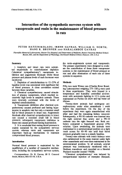 Interaction of the Sympathetic Nervous System