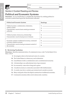 Political and Economic Systems