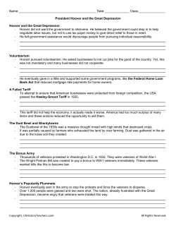 Copyright, USHistoryTeachers.com All Rights Reserved. Name: Date: