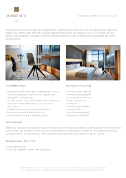 Nostalgic Hotel that is City Chic