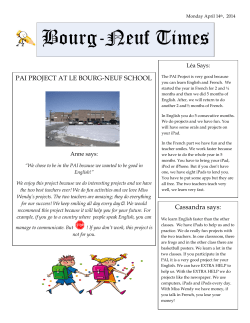 Bourg-Neuf Times - &Eacute;cole Le Bourg-Neuf