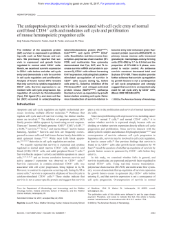 The antiapoptosis protein survivin is associated with