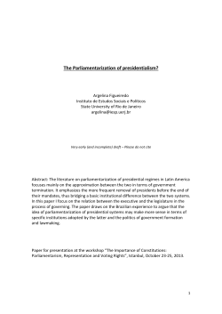 The Parliamentarization of presidentialism?