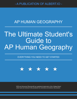 The Ultimate Student`s Guide to AP Human Geography