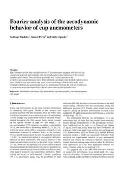Fourier analysis of the aerodynamic behavior of cup anemometers