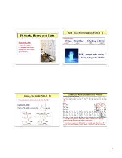 E4 Acids, Bases, and Salts