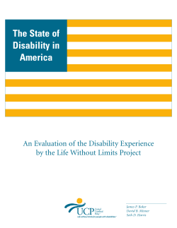 The State of Disability in America