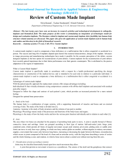 Review of Custom Made Implant