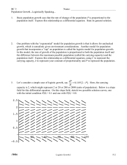 33a-Logistic Growth Worksheet