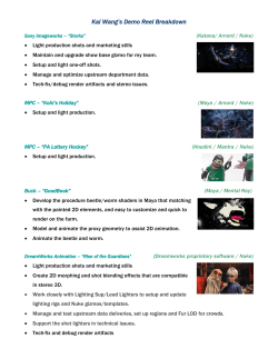 Kai Wang`s Demo Reel Breakdown - Kai Wang