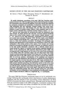 Source study of the 1906 San Francisco earthquake