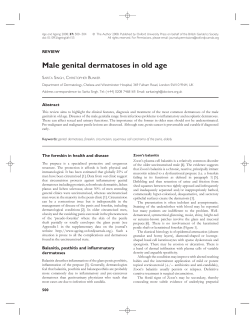 Male genital dermatoses in old age