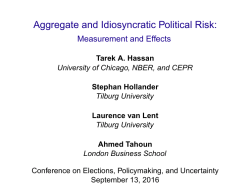 Aggregate and Idiosyncratic Political Risk
