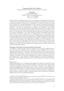 Fragmented Cities in the Caribbean