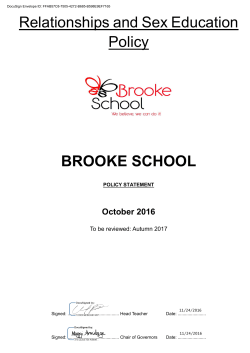 RSE Policy - Brooke School