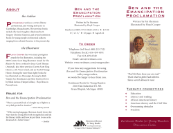 Ben and the Emancipation Proclamation