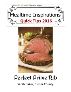 Perfect Prime Rib - University of Idaho
