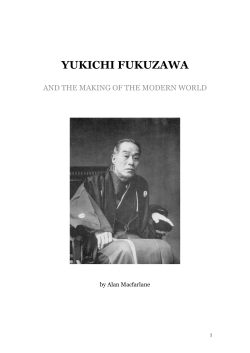 Yukichi Fukuzawa and the Making of the Modern