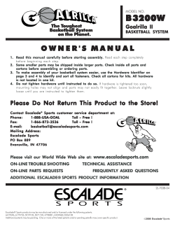 Goalrilla II Basketball Goal Manual