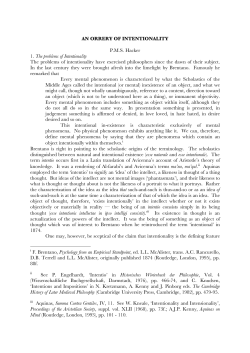 An Orrery of Intentionality