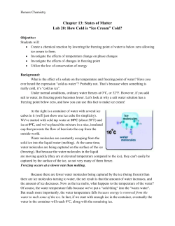 Chapter 13: States of Matter Lab 20: How Cold is &ldquo;Ice