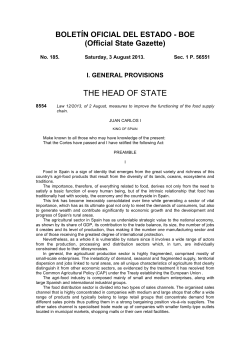 Bolet&iacute;n oficial del estado