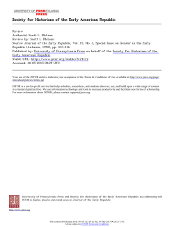 Society for Historians of the Early American Republic