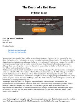 The Death of a Red Rose