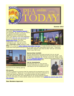 Summer 2013 2013 Annual Conference calling 314-421