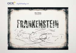 Frankenstein - English reading list