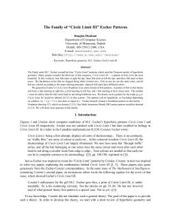 The Family of &ldquo;Circle Limit III&rdquo; Escher Patterns