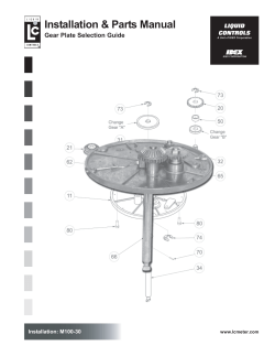 Gear Plate Selection Guide