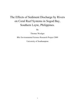 The Effects of Sediment Discharge by Rivers on Coral Reef Systems