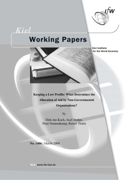 Keeping a Low Profile: What Determines the Allocation of Aid by