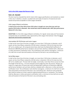 Link to the Little League Bat Resource Page Rule 1.10