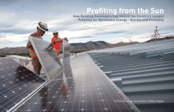 Profiting from the Sun: How Building Developers Can Unlock the