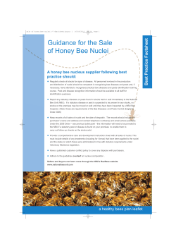 Sale of Honeybee Nuclei