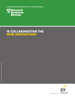 Is collaboration the new innovation?
