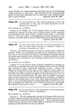 196 ACTS, 1962. — CHAPS. 376, 377, 378. towns divided into