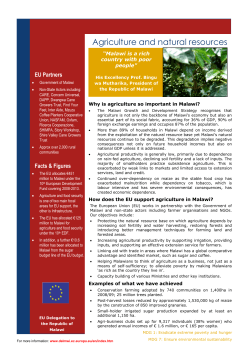 Agriculture and natural resources - EEAS