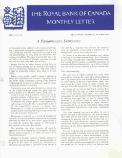 A Parliamentary Democracy