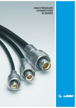 high pressure connectors w series