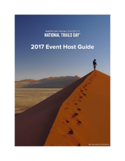 2017 Event Host Guide - National Trails Day