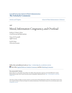Mood, Information Congruency, and Overload
