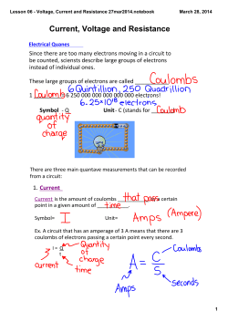 Lesson 06 - Voltage, Current and Resistance 27mar2014.notebook