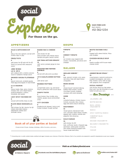 Our Dressings - Social at Bakery Square