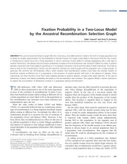 Fixation Probability in a Two-Locus Model by the