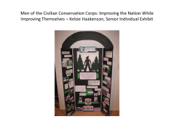 Men of the Civilian Conservation Corps: Improving the Nation While