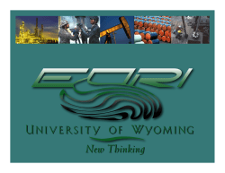 Enhanced Oil Recovery - University of Wyoming