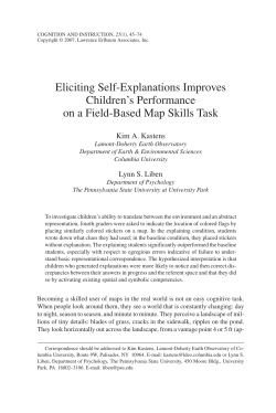 Eliciting Self-Explanations Improves Children`s Performance on a